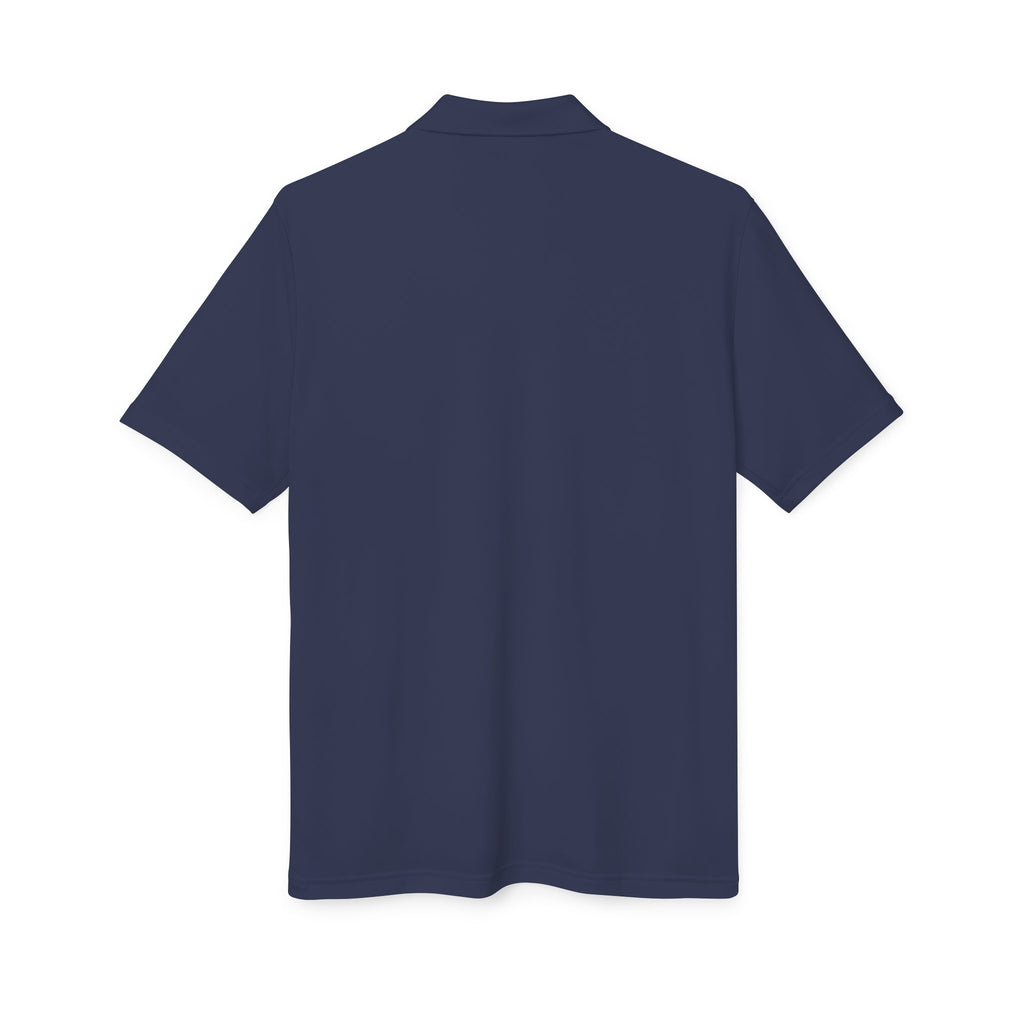 Performance Polo — Small Surfing Skull Chest Logo