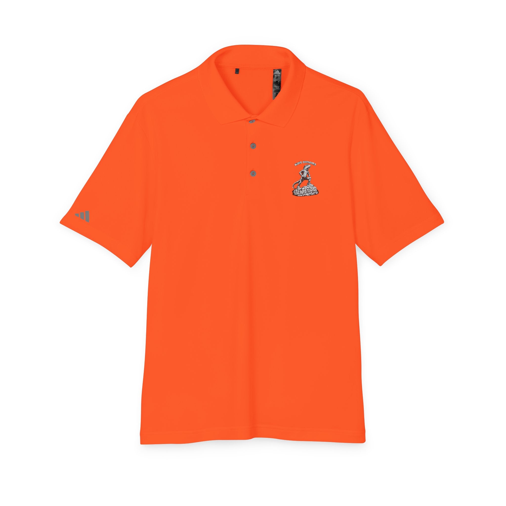 Performance Polo — Small Surfing Skull Chest Logo