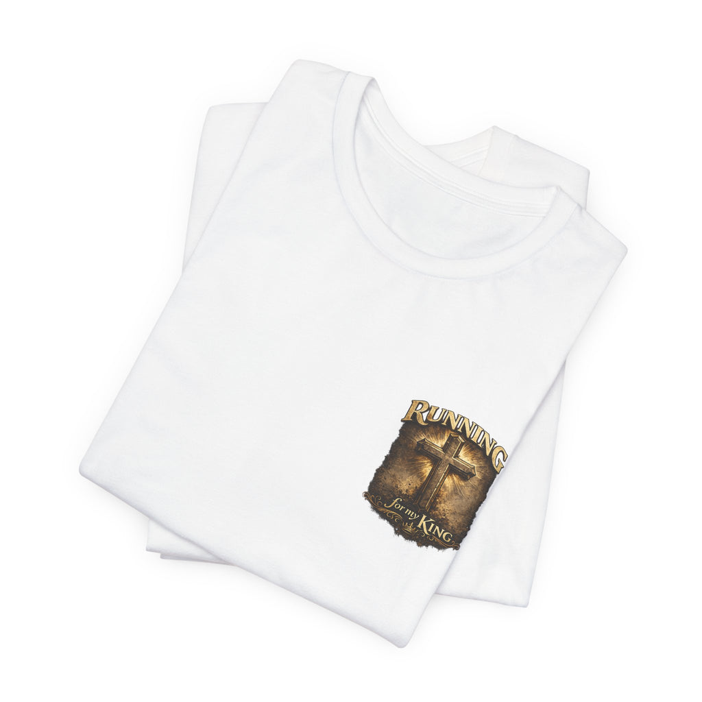 Christian Cross Shield T‑Shirt — Isaiah 40:31 Inspirational Faith Tee