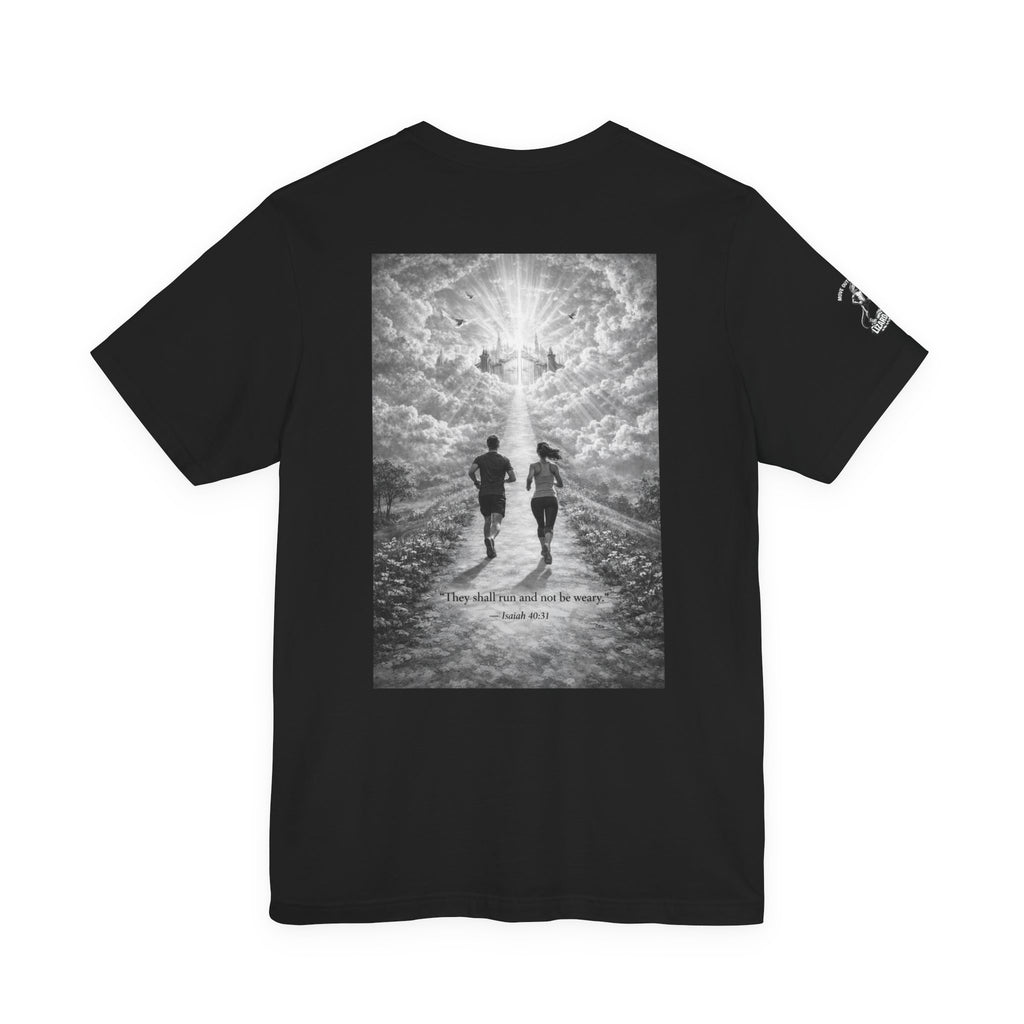 Running Toward Heaven T-Shirt — Inspirational Christian Running Tee