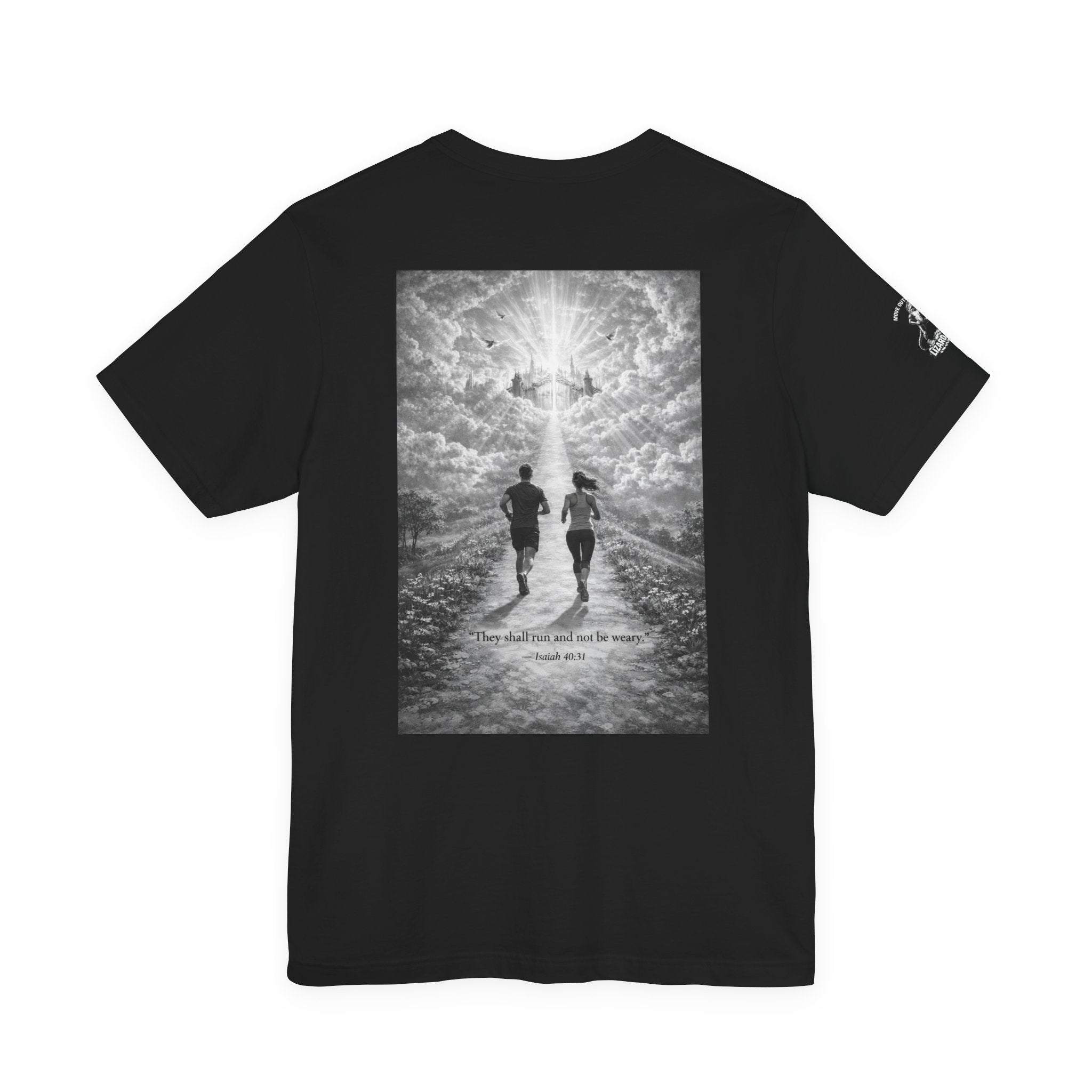 Running Toward Heaven T-Shirt — Inspirational Christian Running Tee