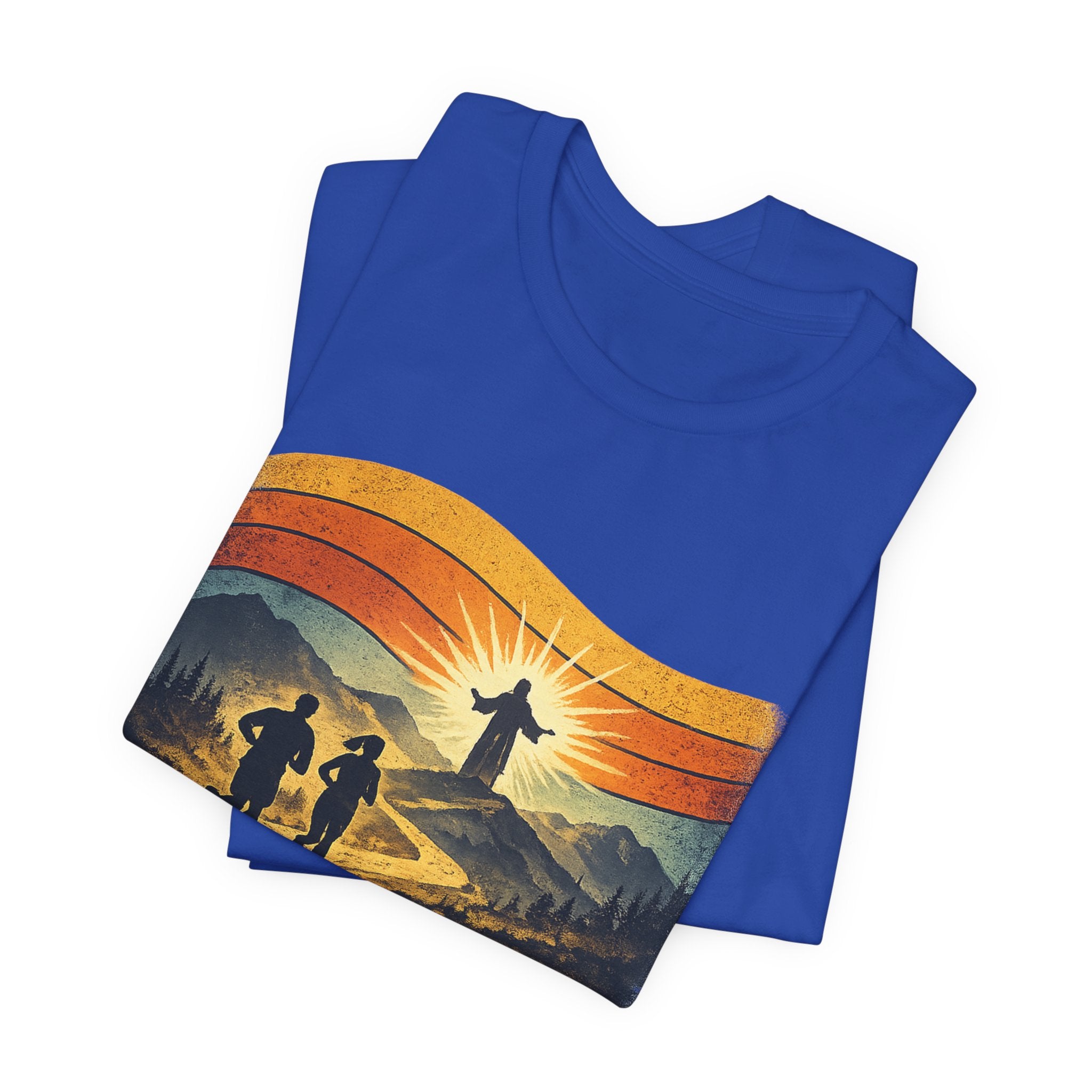 Christian Running Tee — "Run with Endurance, Looking Unto Jesus" T-Shirt