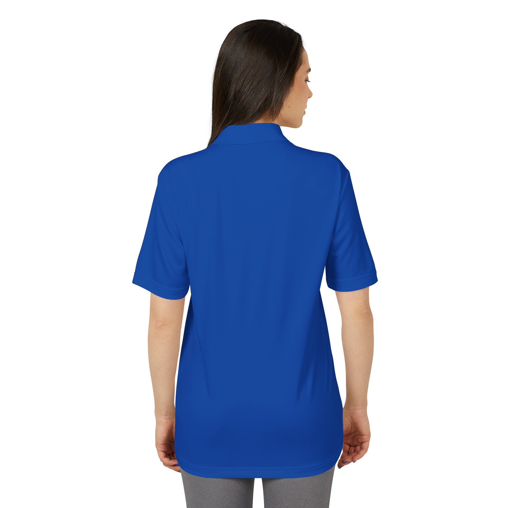 Performance Polo — Small Surfing Skull Chest Logo