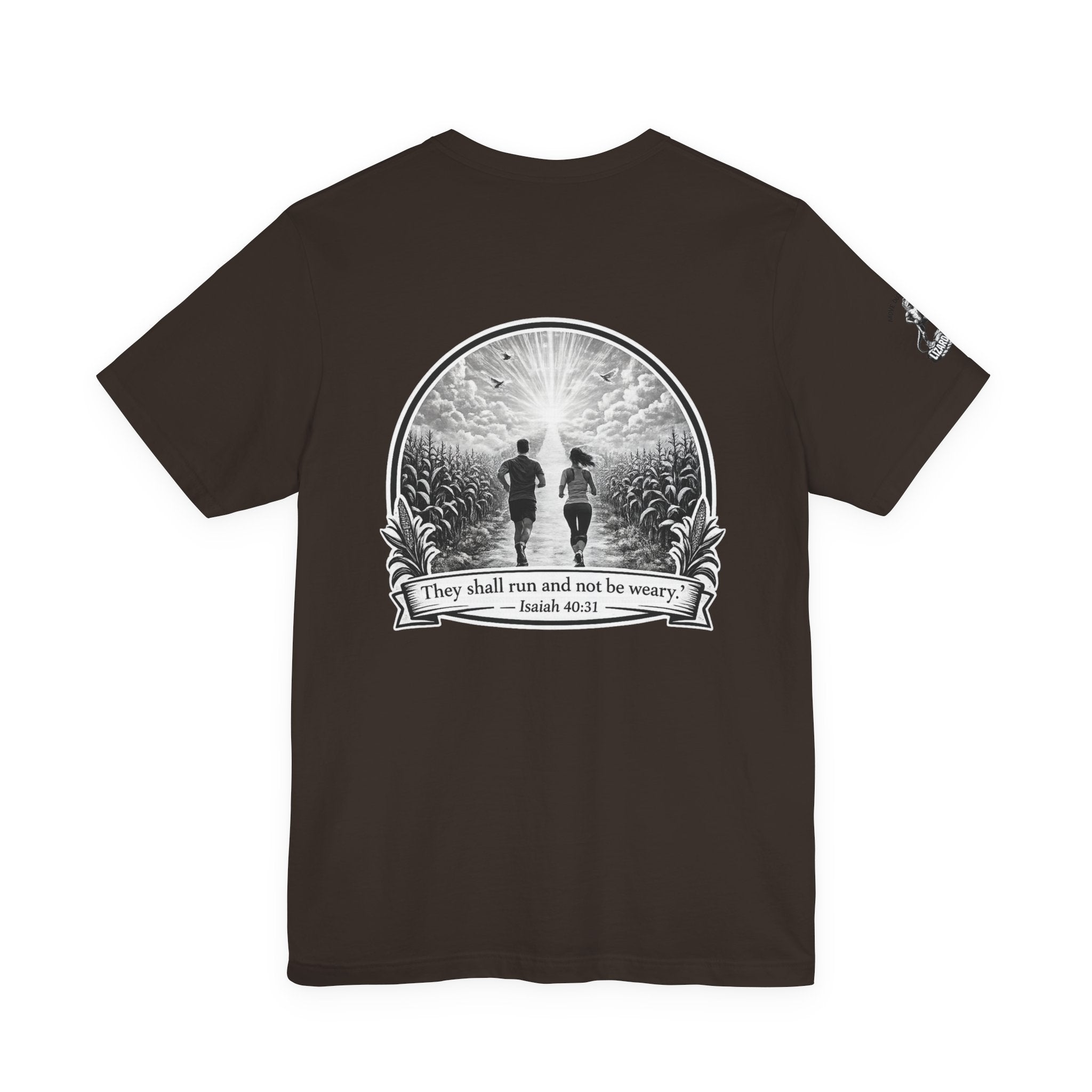 They Shall Run And Not Be Weary Tee — Christian Faith Graphic T-Shirt
