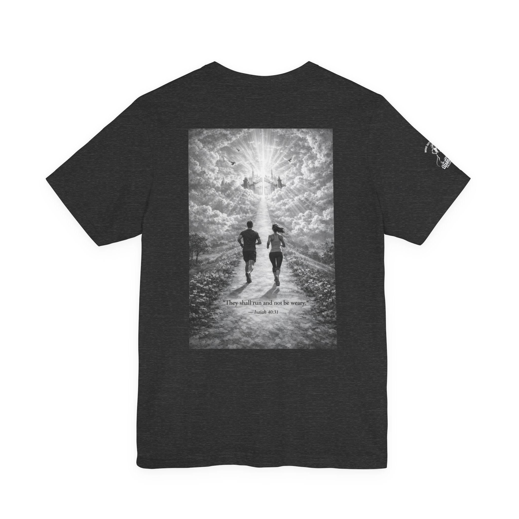 Running Toward Heaven T-Shirt — Inspirational Christian Running Tee