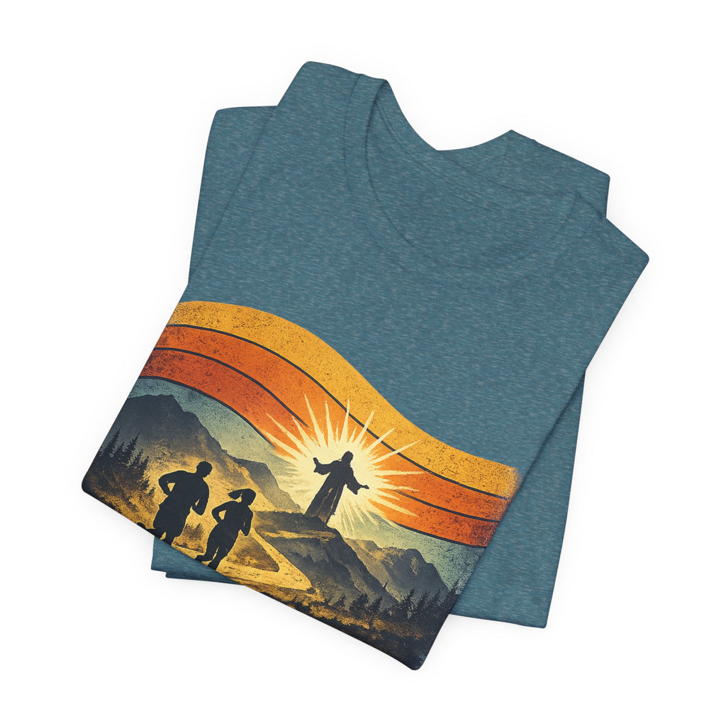 Christian Running Tee — "Run with Endurance, Looking Unto Jesus" T-Shirt