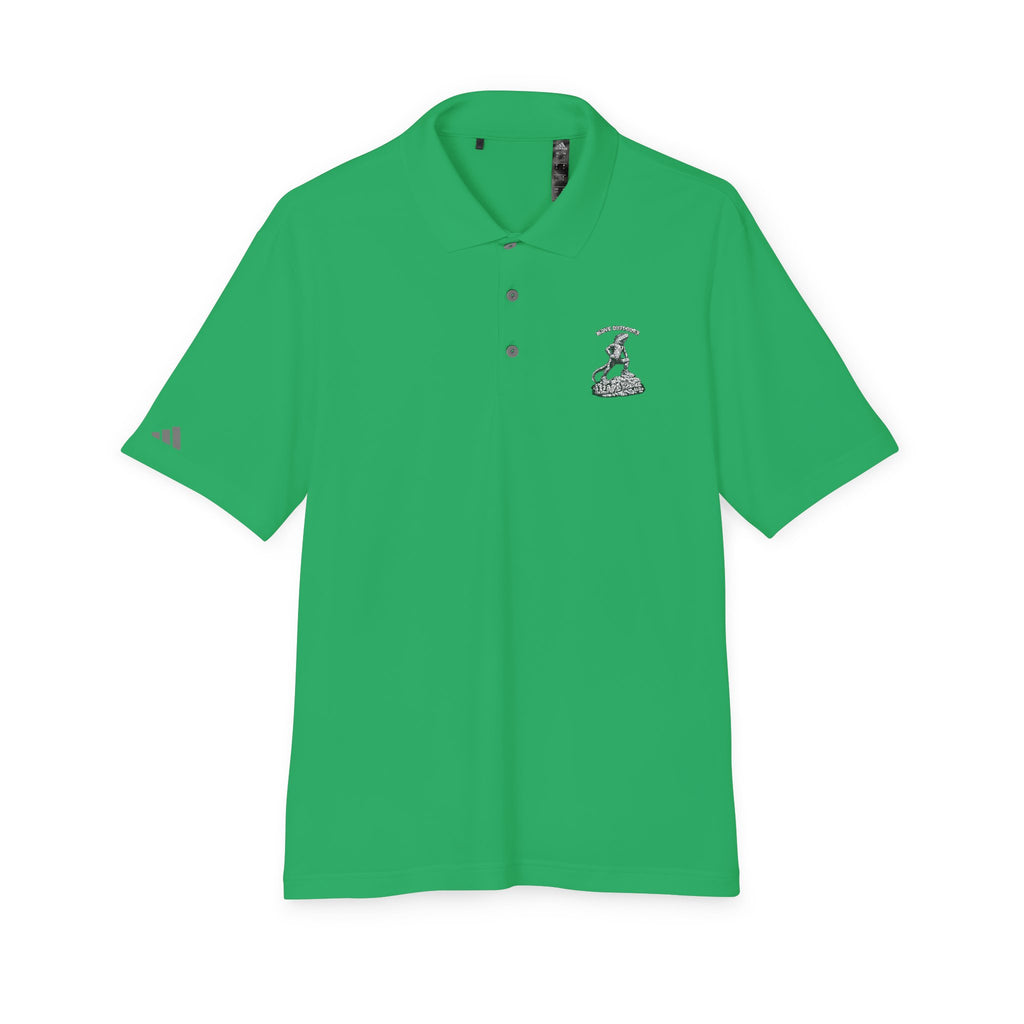 Performance Polo — Small Surfing Skull Chest Logo