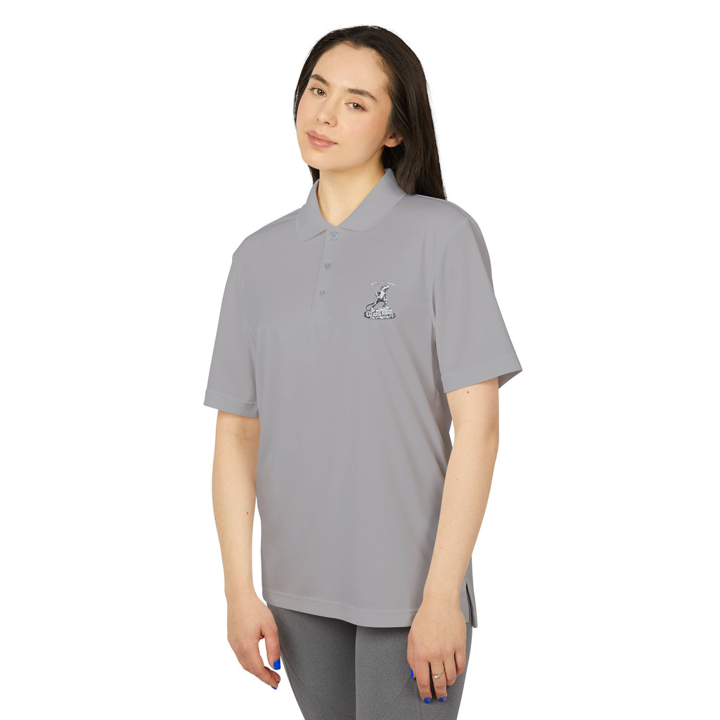 Performance Polo — Small Surfing Skull Chest Logo