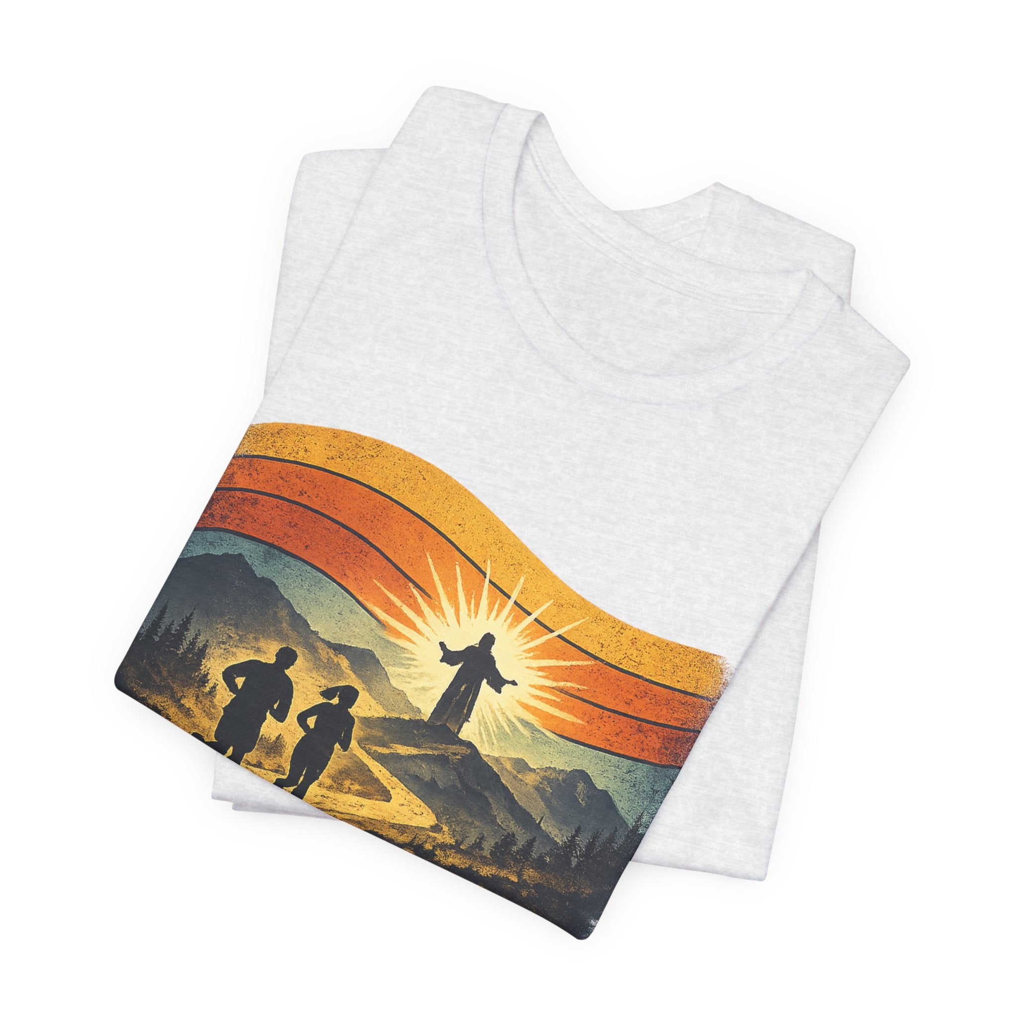 Christian Running Tee — "Run with Endurance, Looking Unto Jesus" T-Shirt