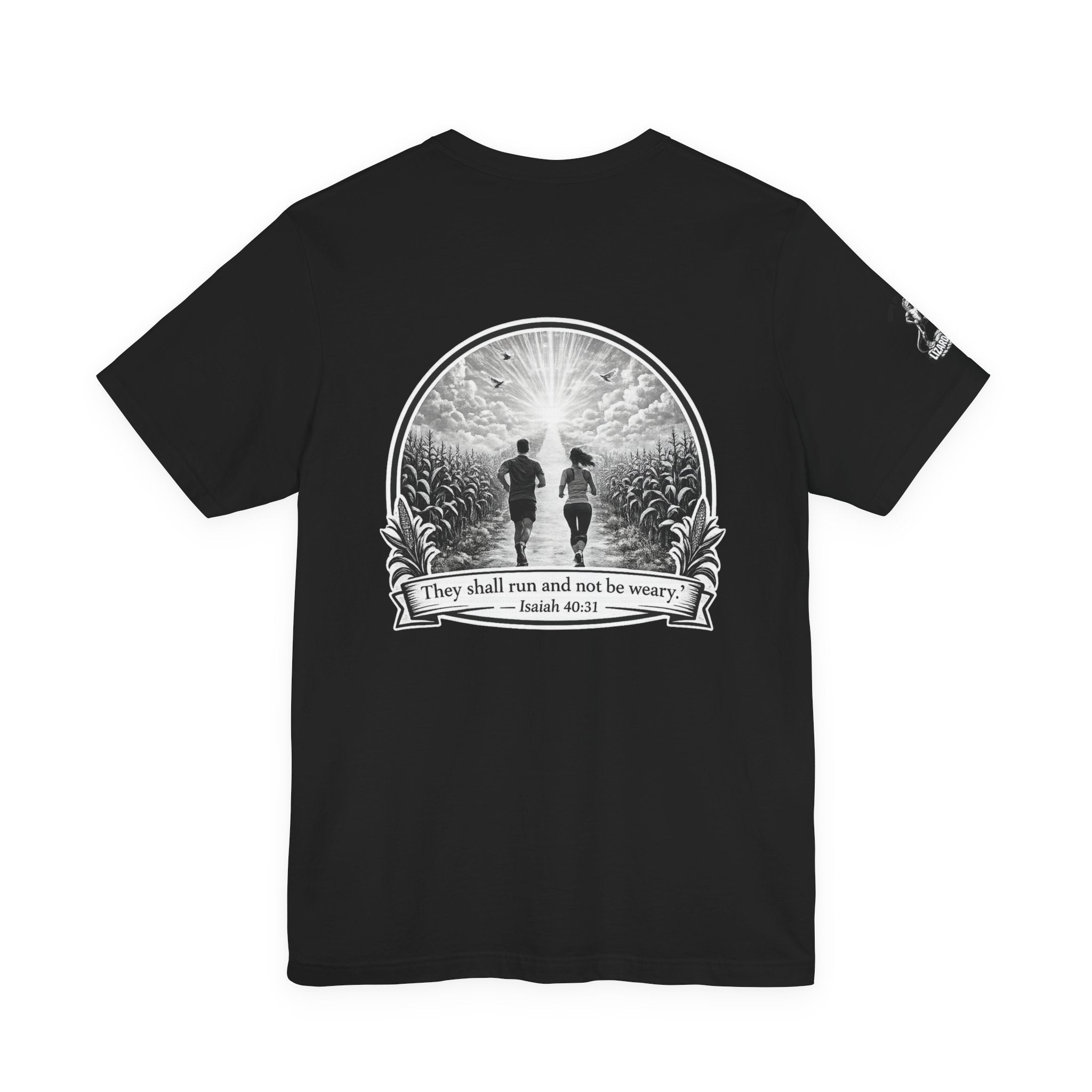 They Shall Run And Not Be Weary Tee — Christian Faith Graphic T-Shirt