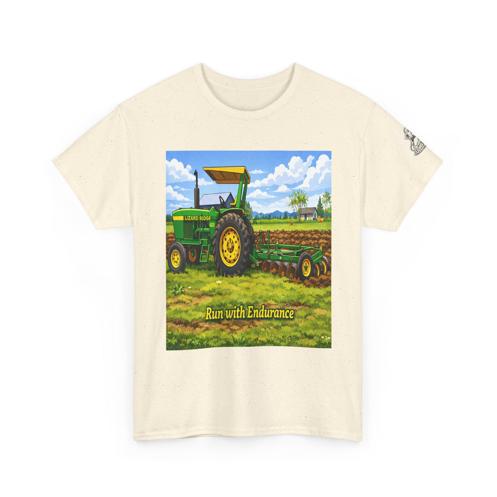 Tractor Field Crewneck Tee — Run with Endurance Farm Shirt