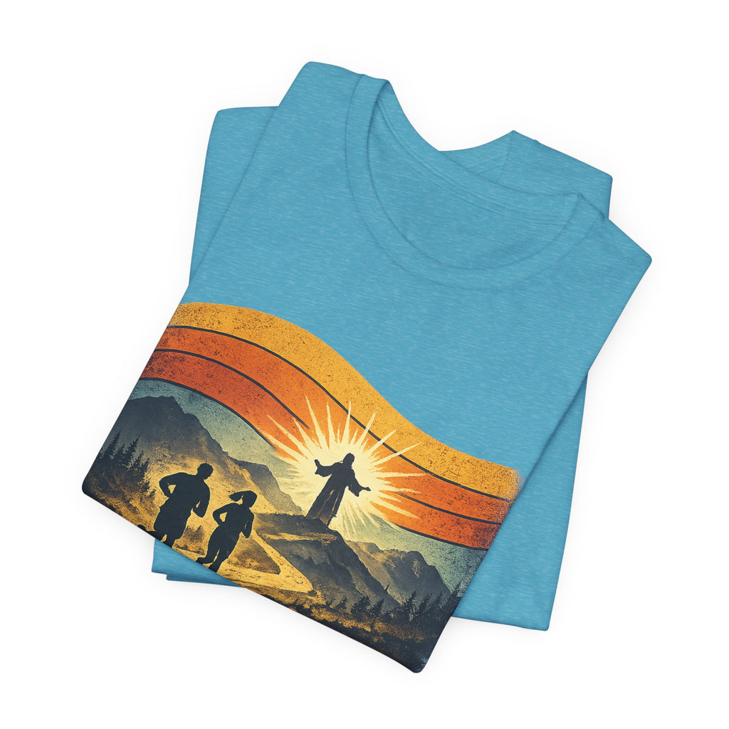 Christian Running Tee — "Run with Endurance, Looking Unto Jesus" T-Shirt