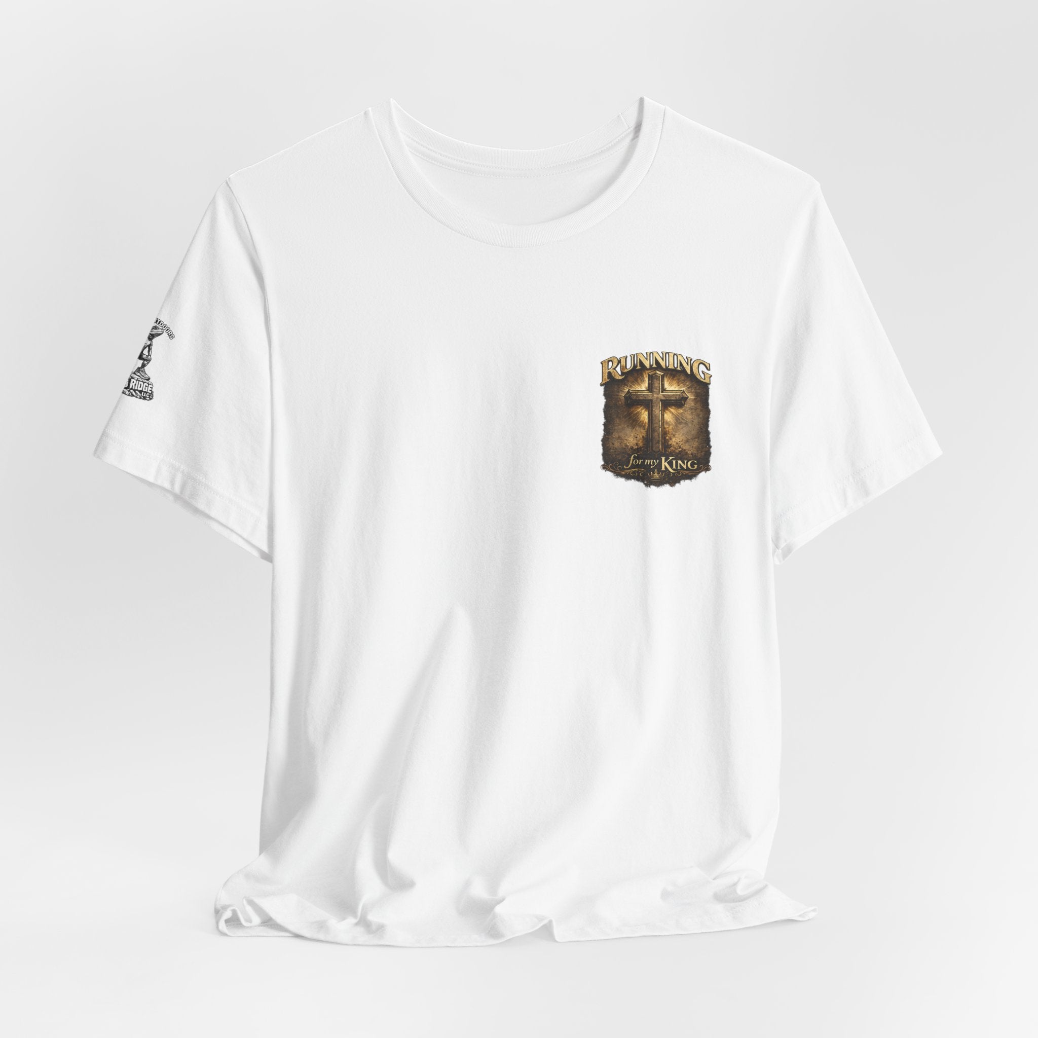 Christian Cross Shield T‑Shirt — Isaiah 40:31 Inspirational Faith Tee