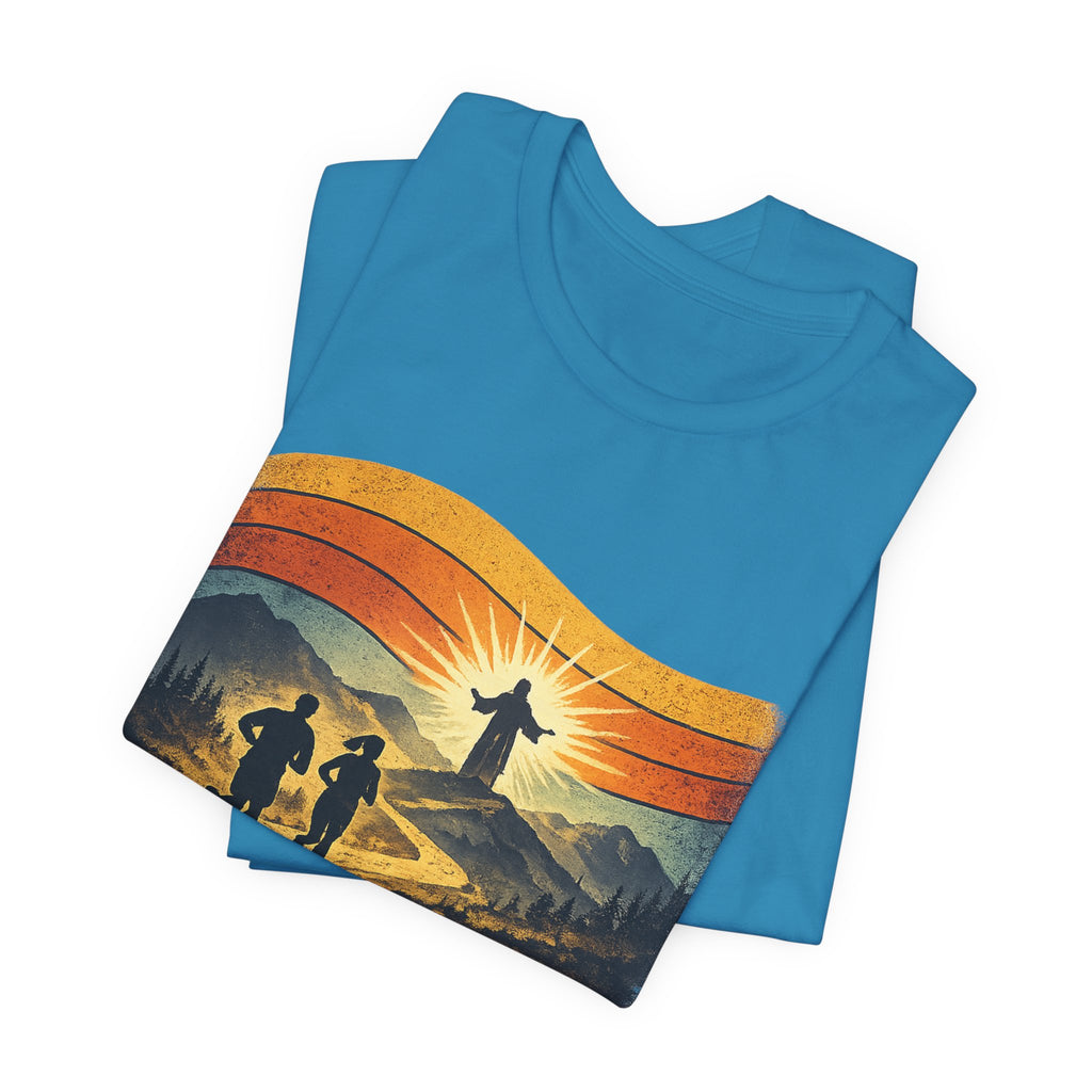 Christian Running Tee — "Run with Endurance, Looking Unto Jesus" T-Shirt