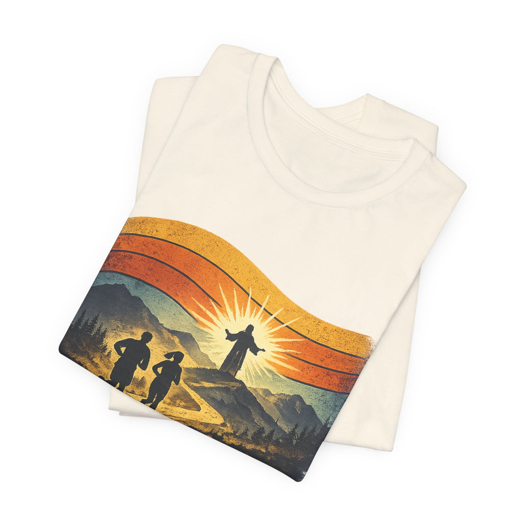 Christian Running Tee — "Run with Endurance, Looking Unto Jesus" T-Shirt