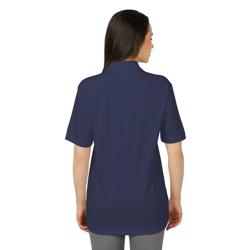 Performance Polo — Small Surfing Skull Chest Logo