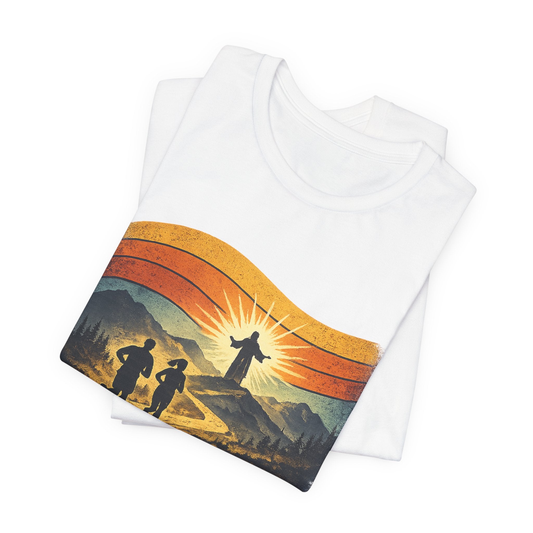 Christian Running Tee — "Run with Endurance, Looking Unto Jesus" T-Shirt