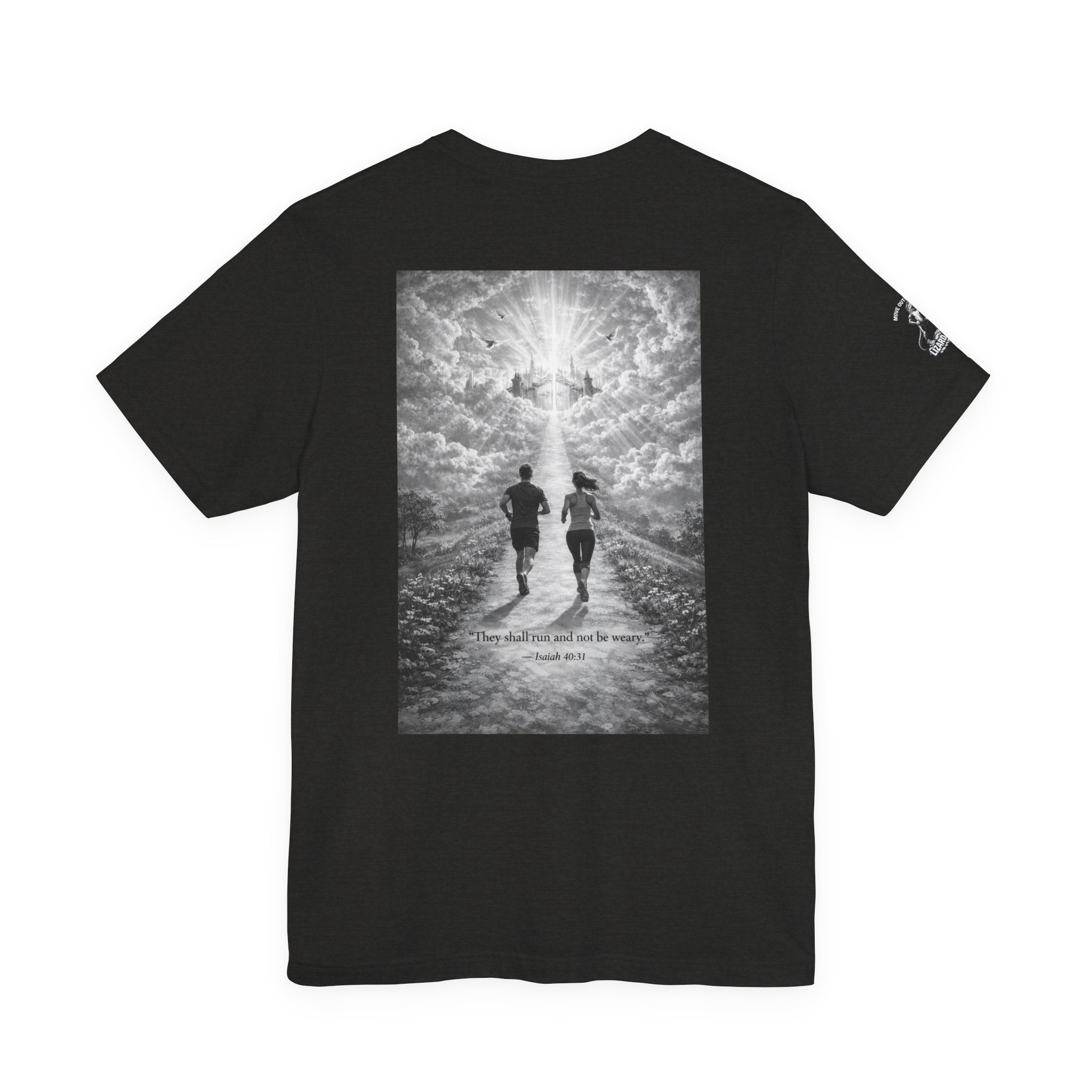 Running Toward Heaven T-Shirt — Inspirational Christian Running Tee