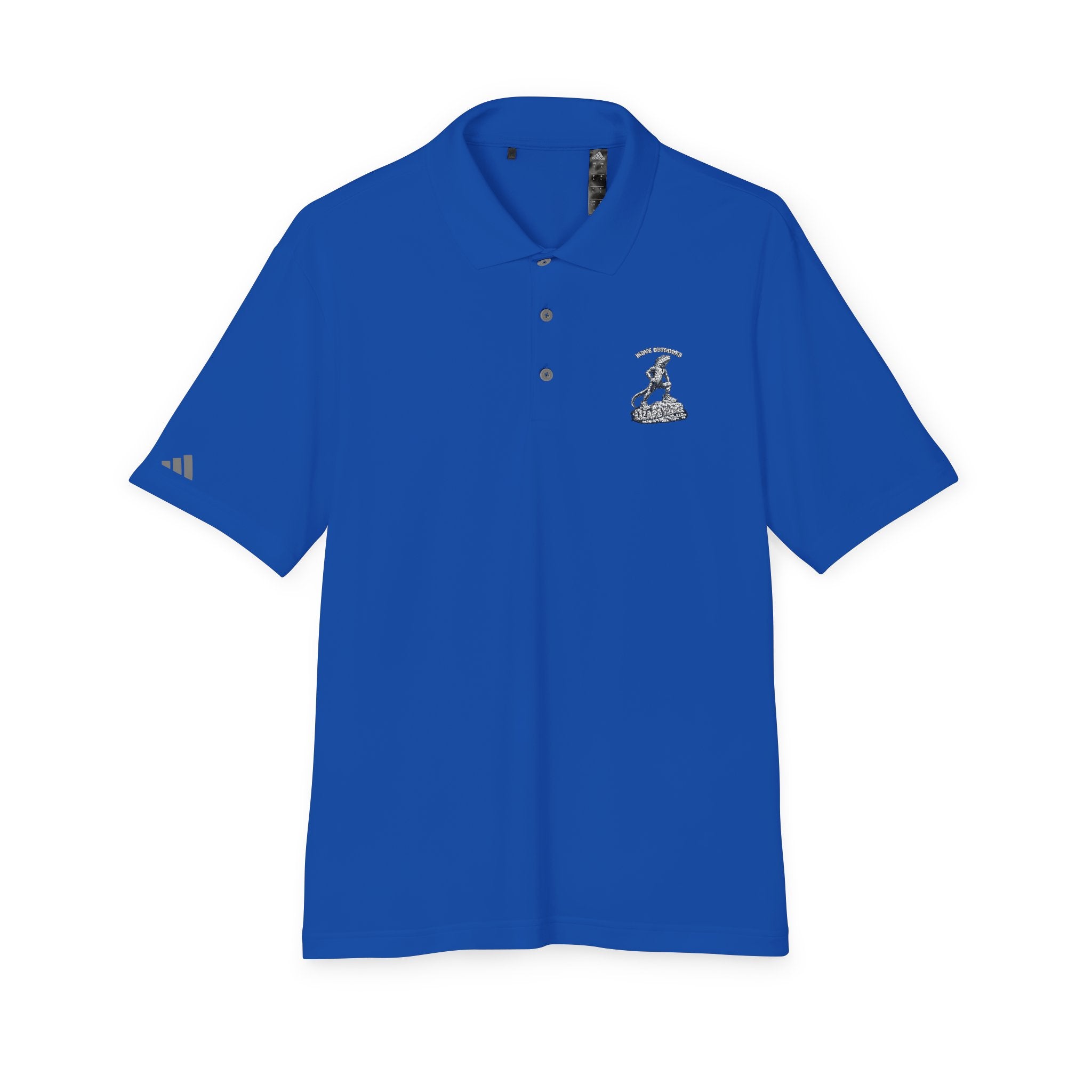 Performance Polo — Small Surfing Skull Chest Logo