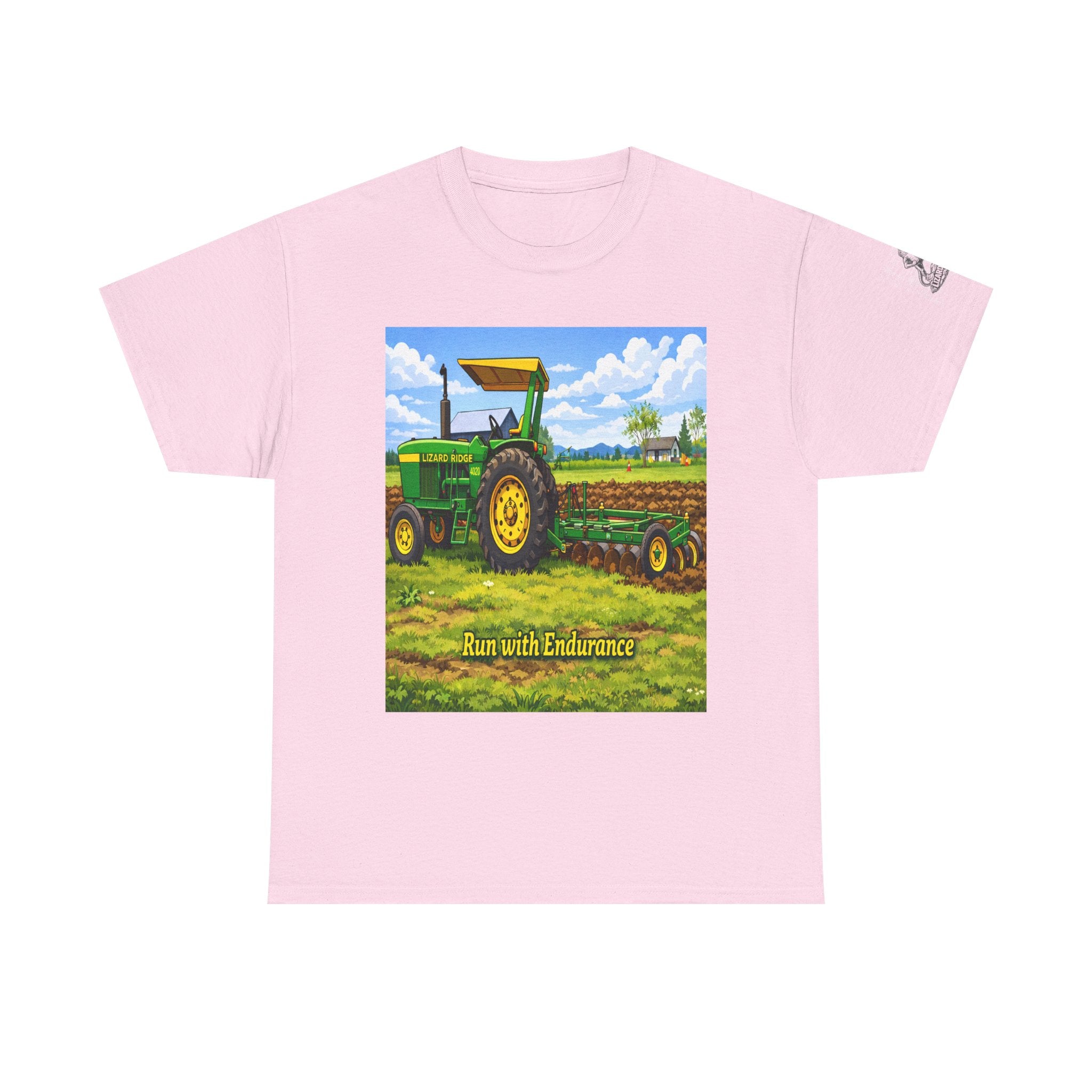 Tractor Field Crewneck Tee — Run with Endurance Farm Shirt