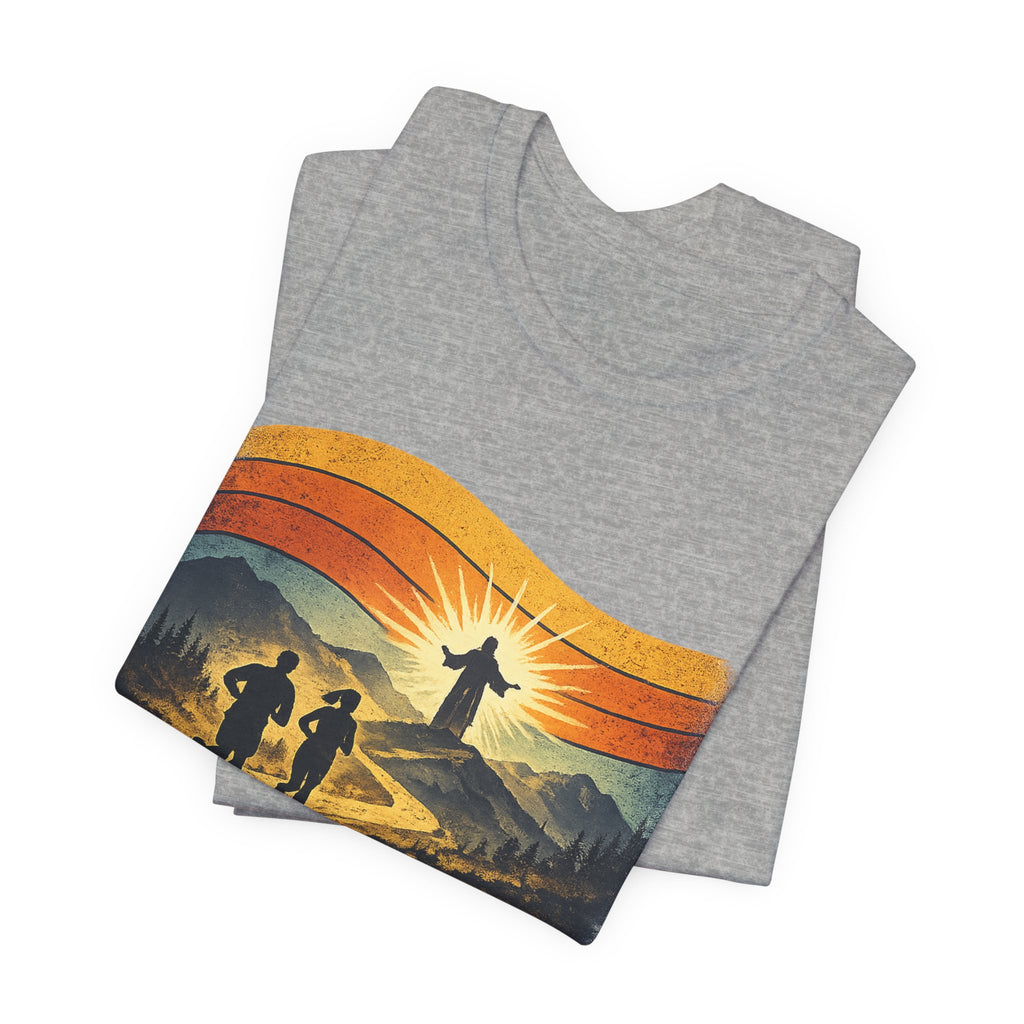 Christian Running Tee — "Run with Endurance, Looking Unto Jesus" T-Shirt