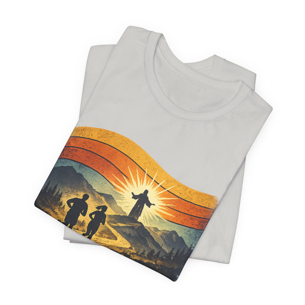 Christian Running Tee — "Run with Endurance, Looking Unto Jesus" T-Shirt