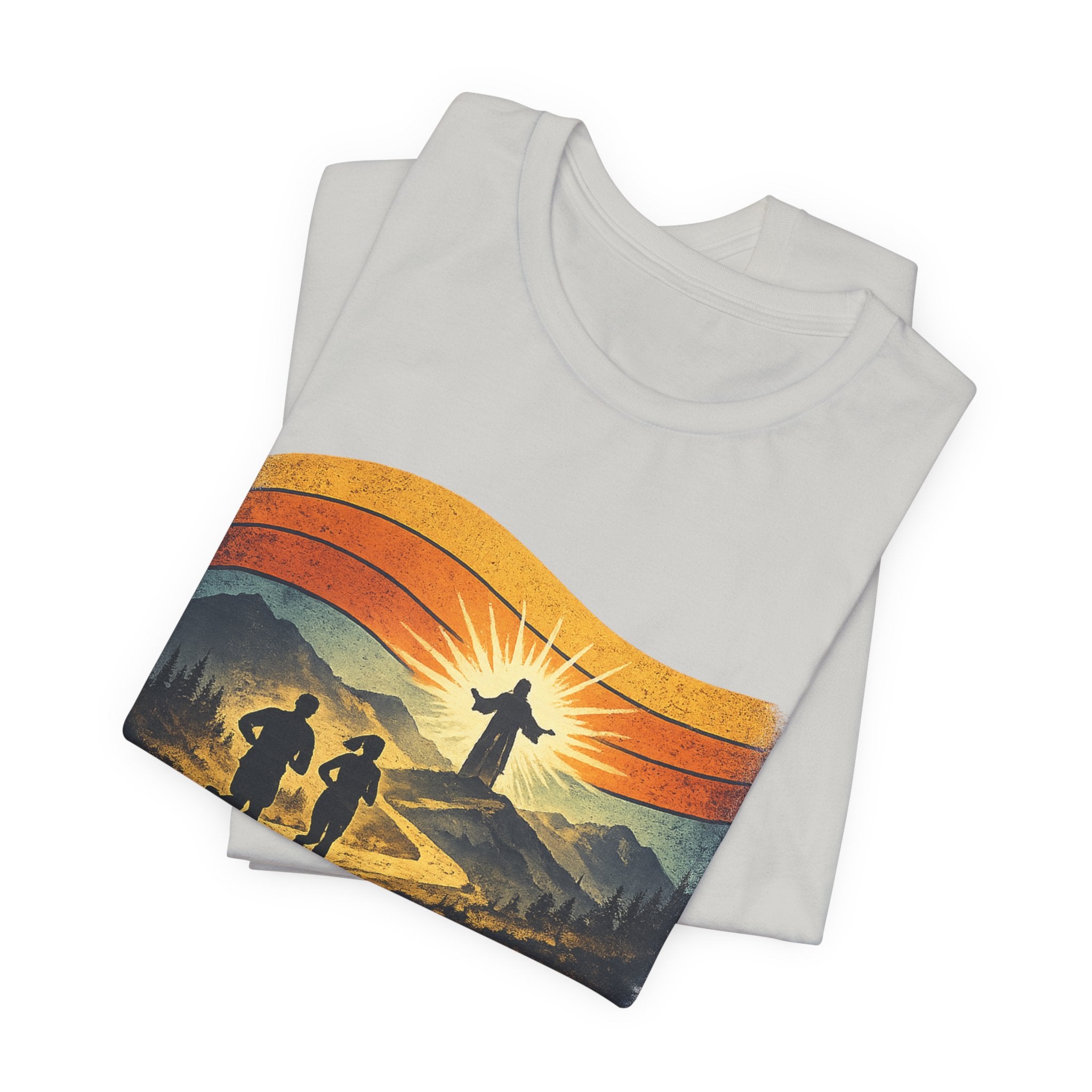 Christian Running Tee — "Run with Endurance, Looking Unto Jesus" T-Shirt