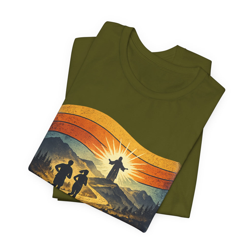 Christian Running Tee — "Run with Endurance, Looking Unto Jesus" T-Shirt