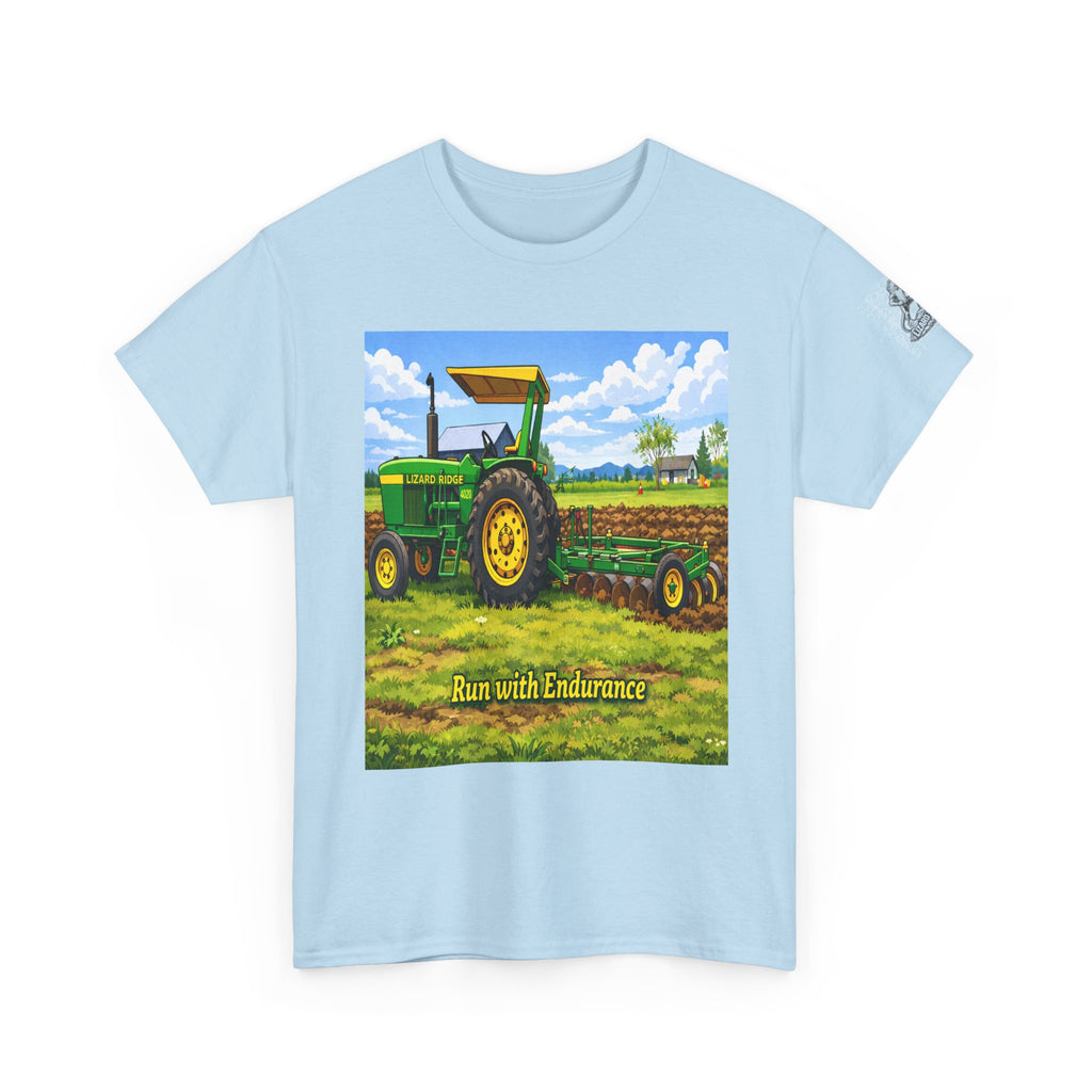 Tractor Field Crewneck Tee — Run with Endurance Farm Shirt
