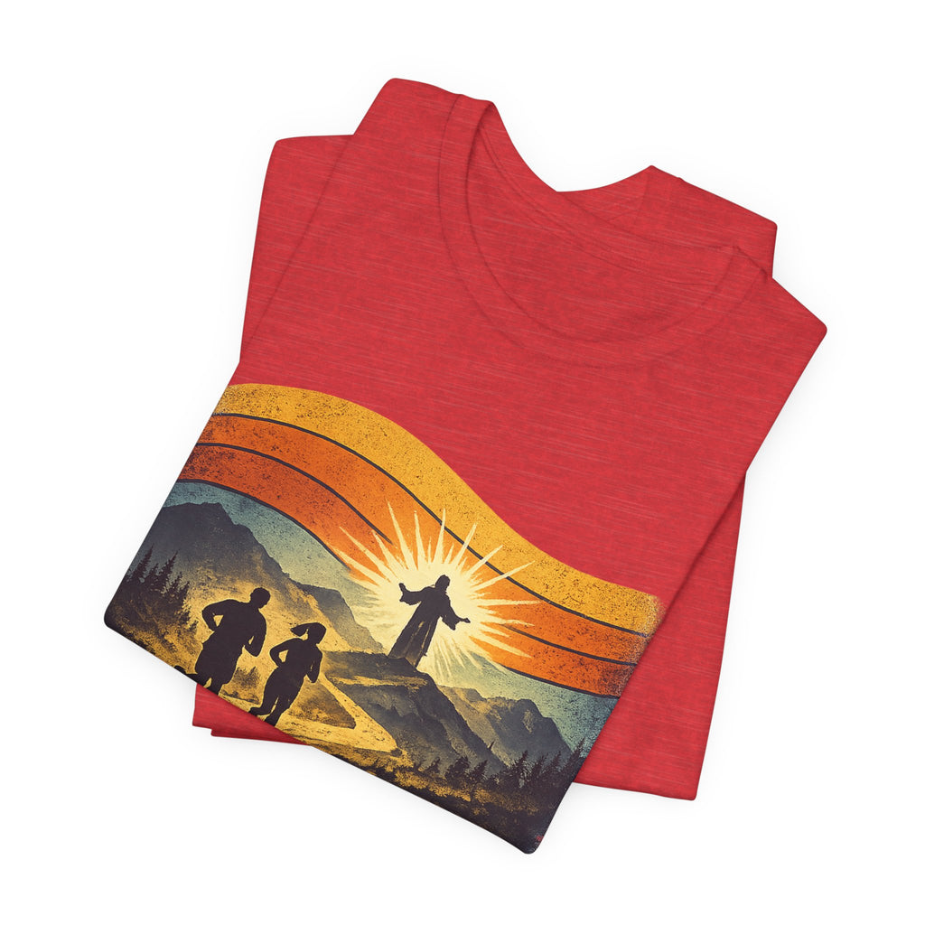Christian Running Tee — "Run with Endurance, Looking Unto Jesus" T-Shirt