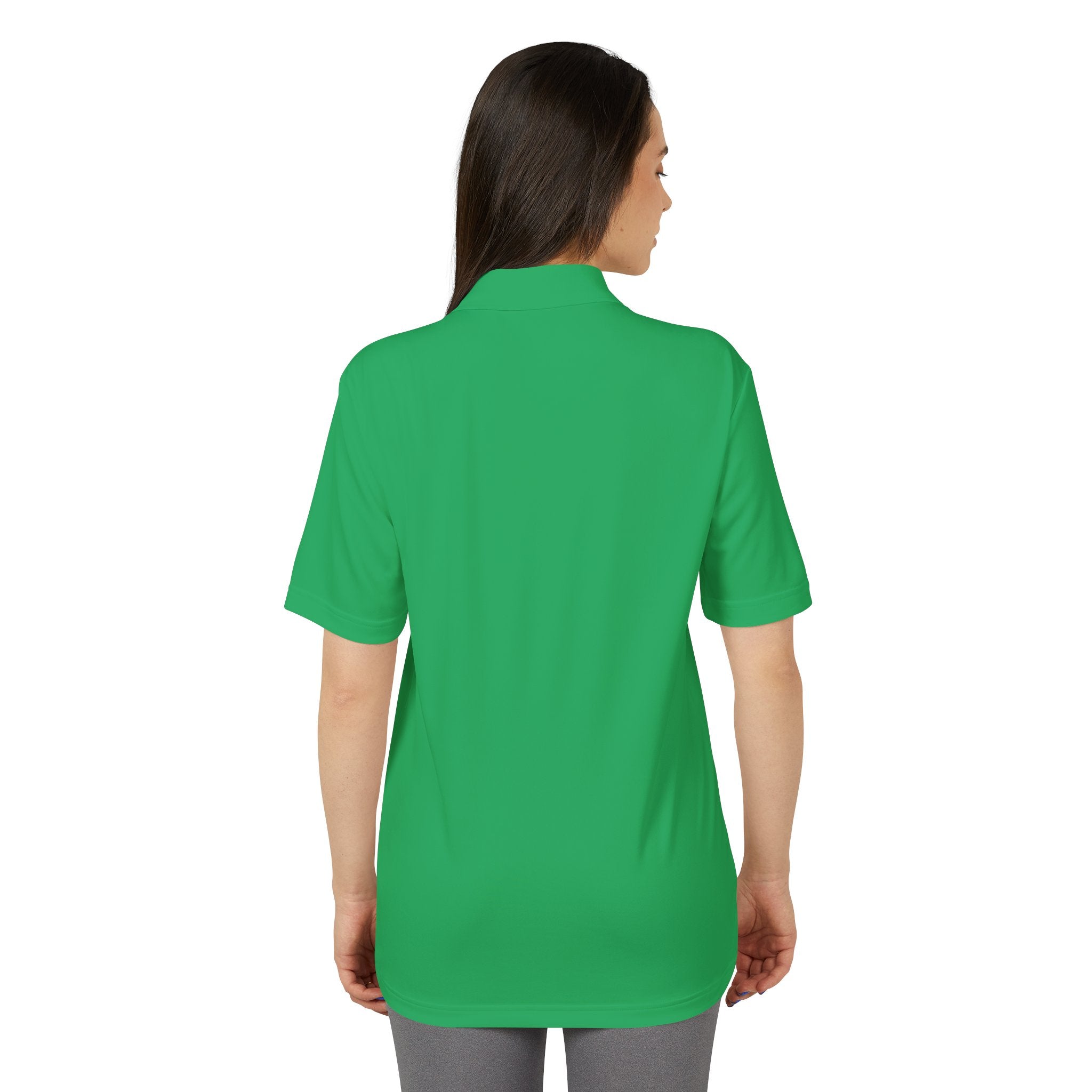 Performance Polo — Small Surfing Skull Chest Logo