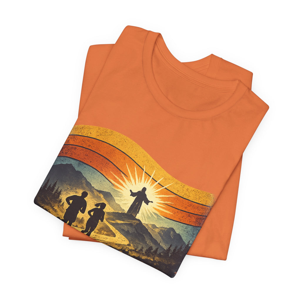 Christian Running Tee — "Run with Endurance, Looking Unto Jesus" T-Shirt