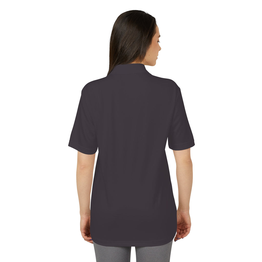 Performance Polo — Small Surfing Skull Chest Logo