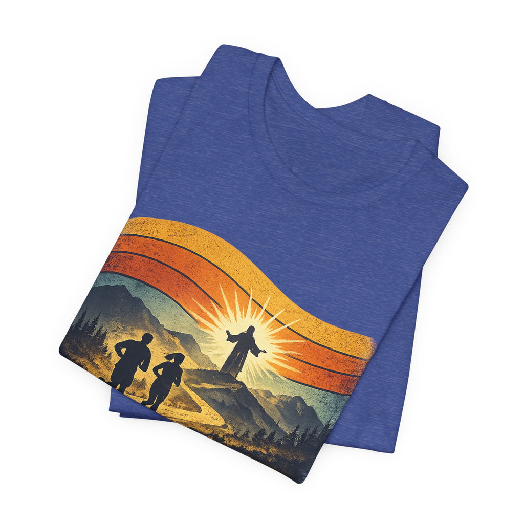 Christian Running Tee — "Run with Endurance, Looking Unto Jesus" T-Shirt